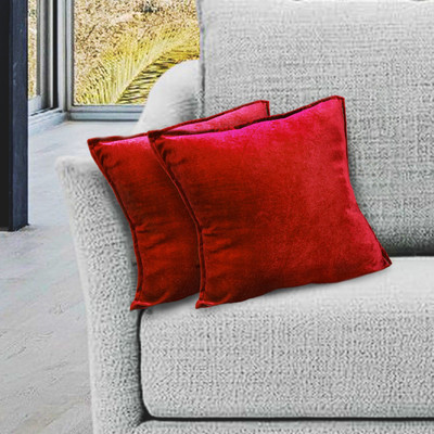Dulhan Velvet Cushions Cover(60 cm*60 cm, Pack of 2, Maroon)
