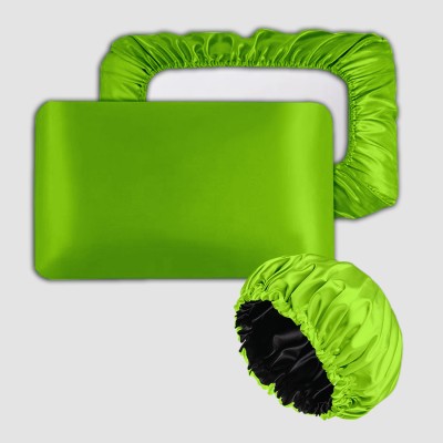 Avirons Plain Cushions Cover(Pack of 2, 46 cm*72 cm, Green)
