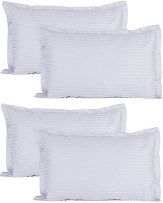 Sosha Polyester Pillows Cover(68 cm*43 cm, Pack of 4, White)