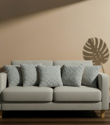 Lovely Home Decor Polycotton Cushions & Pillows Cover(46 cm*46 cm, Pack of 5, Blue)