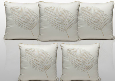 Vornexa Velvet Cushions & Pillows Cover(40 cm*40 cm, Pack of 5, White)