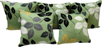 Makstile Self Design Cushions Cover(Pack of 5, 40.64 cm*40.64 cm, Green)