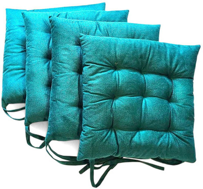 MonarchHomeArt Velvet Cushions Cover(Pack of 4, 40 cm*40 cm, Green)
