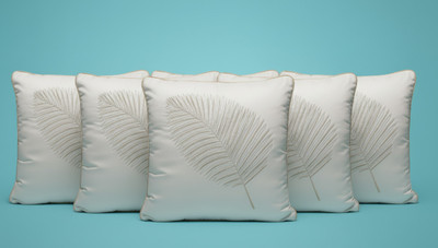 Vornexa Velvet Cushions & Pillows Cover(40 cm*40 cm, Pack of 5, White)
