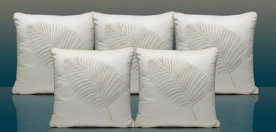 Vornexa Velvet Cushions & Pillows Cover(40 cm*40 cm, Pack of 5, White)