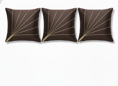 Vornexa Velvet Cushions Cover(40 cm*40 cm, Pack of 3, Brown)