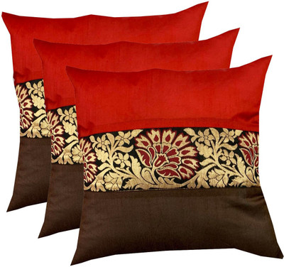 PInK PARROT Cotton Cushions Cover(39 cm*39 cm, Pack of 5, Multicolor)