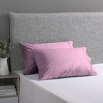 AVI Cotton Pillows Cover(Pack of 2, 50.8 cm*76.2 cm, Pink)