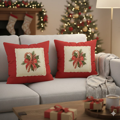 Nushio Clothing Blended Cushions Cover(40.6 cm*40.6 cm, Pack of 2, Multicolor)