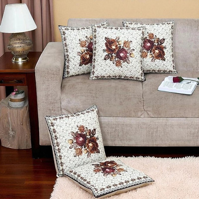 PITLOUM CRAFT Velvet Cushions Cover(40 cm*40 cm, Pack of 5, Multicolor)