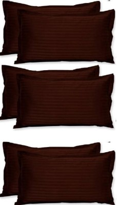 wonder decor Polyester Pillows Cover(Pack of 6, 70 cm*45 cm, Brown)