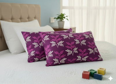 Laxmi Enterprises Silk Cushions & Pillows Cover(Pack of 2, 38 cm*64 cm, Purple)