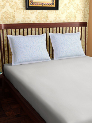 PETAL HOME Cotton Pillows Cover(69 cm*46 cm, Pack of 2, White)