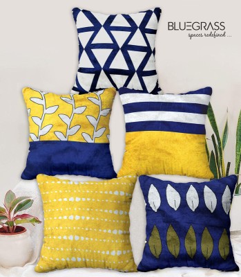 Bluegrass 3D Printed Cushions Cover(Pack of 5, 50 cm*50 cm, Multicolor)