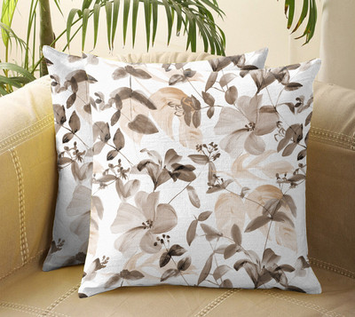 Casableu Polyester Cushions & Pillows Cover(40.64 cm*40.64 cm, Pack of 2, Brown)