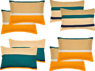 Flipkart SmartBuy Microfiber Pillows Cover(46 cm*69 cm, Pack of 8, Brown)