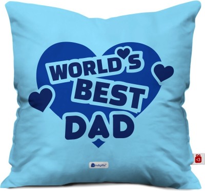 Indigifts Satin Cushions Cover(40 cm*40 cm, Blue)