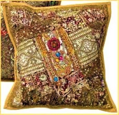 Hawamahal Cotton Cushions & Pillows Cover(Pack of 2, 40 cm*40 cm, Multicolor)