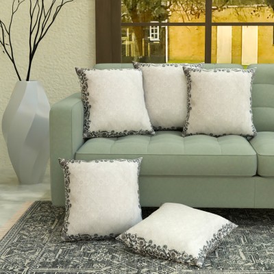 AstralAura Velvet Cushions Cover(Pack of 5, 40 cm*40 cm, Cream)