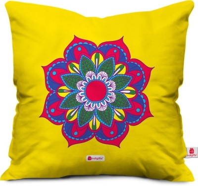 Indigifts Satin Cushions Cover(30 cm*30 cm, Yellow)