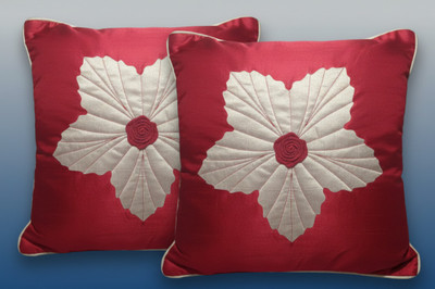Vornexa Velvet Cushions & Pillows Cover(40 cm*40 cm, Pack of 2, Red)
