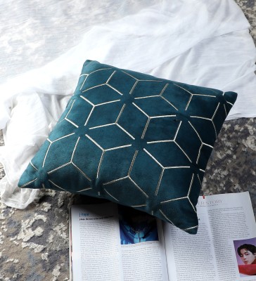 DecoGhar Velvet Cushions & Pillows Cover(40 cm*40 cm, Dark Green)