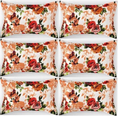 ZCI Cotton Pillows Cover(Pack of 6, 43 cm*68 cm, Multicolor)