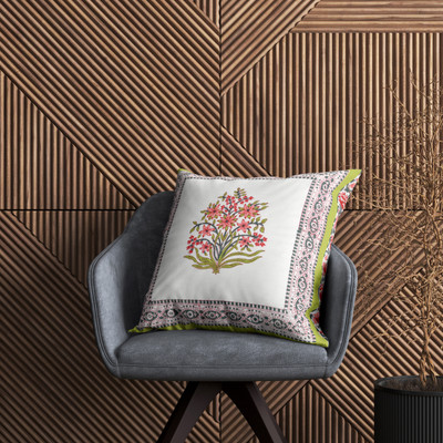 Blocks Of India Cotton Cushions Cover(40 cm*40 cm, Pack of 5, Red, Green)