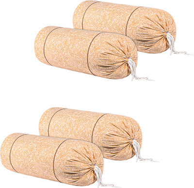 KUBER INDUSTRIES Cotton Bolsters Cover(Pack of 4, 40 cm*80 cm, Yellow)