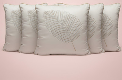 Vornexa Velvet Cushions & Pillows Cover(40 cm*40 cm, Pack of 5, White)