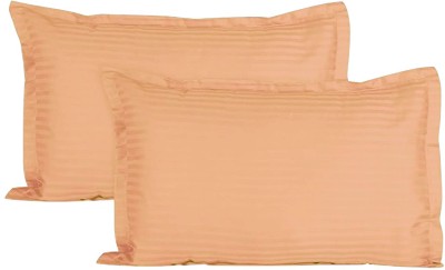 POETRY Cotton Pillows Cover(Pack of 2, 69 cm*45 cm, Peach)