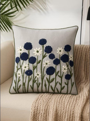 ABODRIC Velvet Cushions Cover(40 cm*40 cm, Pack of 5, Grey)