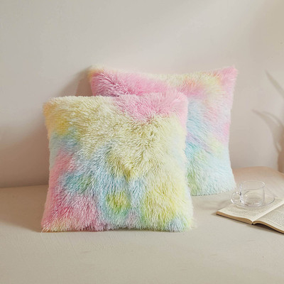 PICKKART Fur Cushions Cover(40 cm*40 cm, Pack of 2, Cream)
