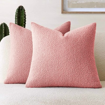 Cazimo Self Design Cushions Cover(Pack of 2, 40 cm*40 cm, Pink)