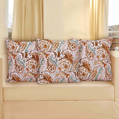 INDHOME LIFE Cotton Cushions & Pillows Cover(Pack of 3, 40.64 cm*40.64 cm, Multicolor)