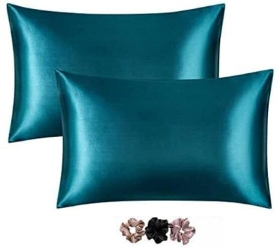 SIROKI BOND Plain Pillows Cover(Pack of 2, 68.58 cm*43.18 cm, Blue)