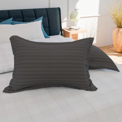 curious lifestyle Cotton Pillows Cover(Pack of 2, 50 cm*76 cm, Grey)