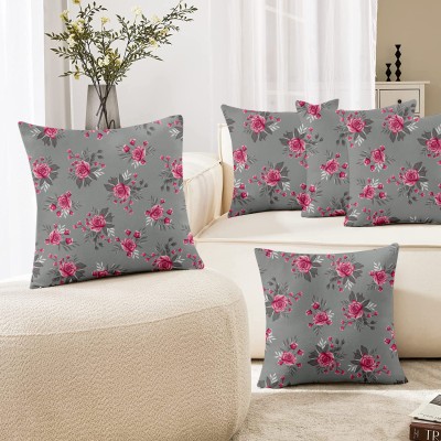 Lushomes Polyester Cushions Cover(Pack of 5, 30 cm*30 cm, Grey)