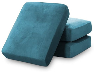 ROOMY SALES Velvet Cushions Cover(15 cm*20 cm, Pack of 5, Blue)