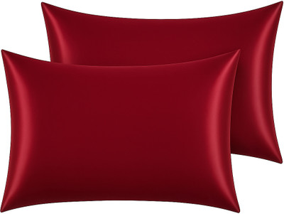 AXOLOTL Satin Pillows Cover(Pack of 2, 45 cm*71 cm, Red)