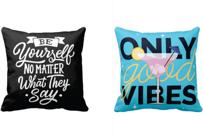 TheYaYaCafe Cotton Cushions Cover(30 cm*30 cm, Pack of 2, Multicolor)