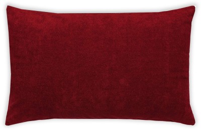 Mattress Protector Plain Pillows Cover(46 cm*72 cm, Maroon)