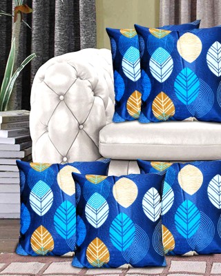 RELOOK INDUSTRIES Polyester Cushions Cover(Pack of 5, 30 cm*30 cm, Blue)