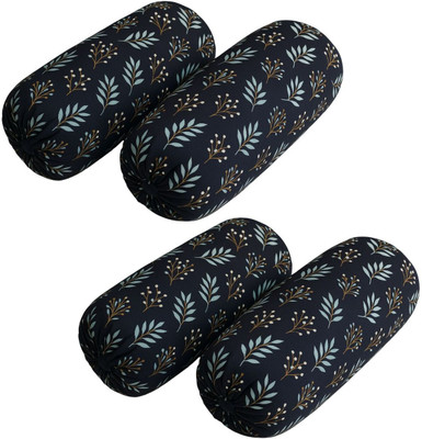 MSKtrend Cotton Bolsters Cover(81.28 cm*40.64 cm, Pack of 4, Black)