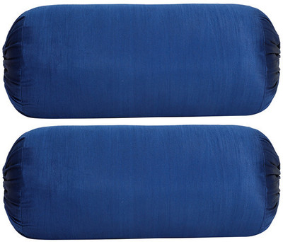 THE CONVERSION Blended Bolsters Cover(Pack of 2, 38 cm*75 cm, Blue)