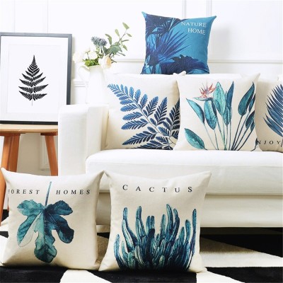 AEROHAVEN Abstract Cushions Cover(Pack of 5, 40 cm*40 cm, Blue)