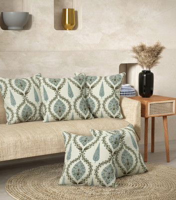 EasyGoods Cotton Cushions & Pillows Cover(Pack of 5, 41 cm*41 cm, Multicolor)