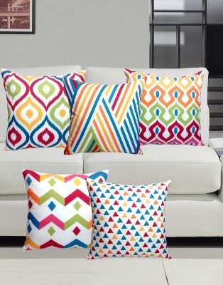 HOME9INE Velvet Cushions Cover(Pack of 5, 40 cm*40 cm, Multicolor)