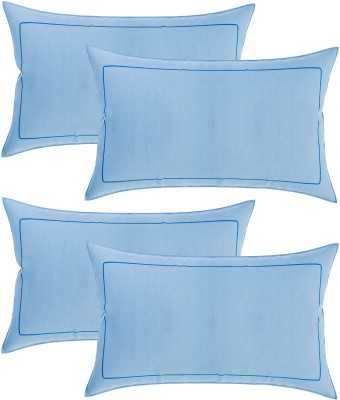 KUBER INDUSTRIES Self Design Pillows Cover(Pack of 4, 44 cm*70 cm, Blue)