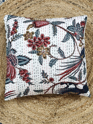 yashree Cotton Cushions & Pillows Cover(40 cm*40 cm, White)